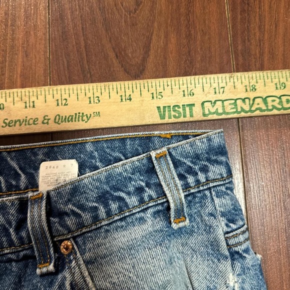 Vintage Levi's 515 Orange Tab Blue Bootcut Jeans Size Mens 34 x 25 - Picture 5 of 8